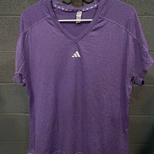 Adidas Women's Short Sleeve Purple Tee